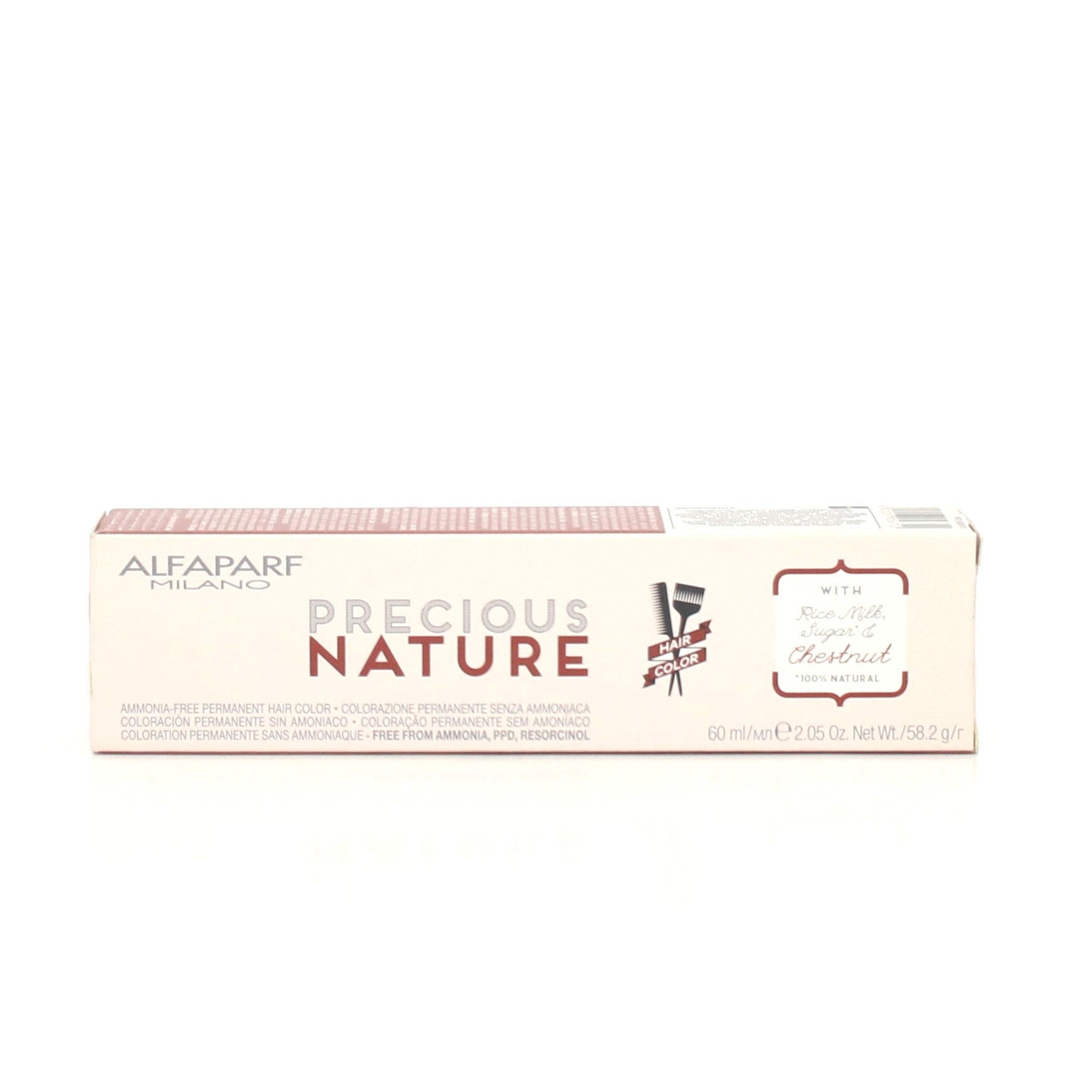 Alfaparf Precious Nature Permanent Hair with Rice Milk, Sugar & Chestnut 2.05 oz - Overstock Beauty Supply