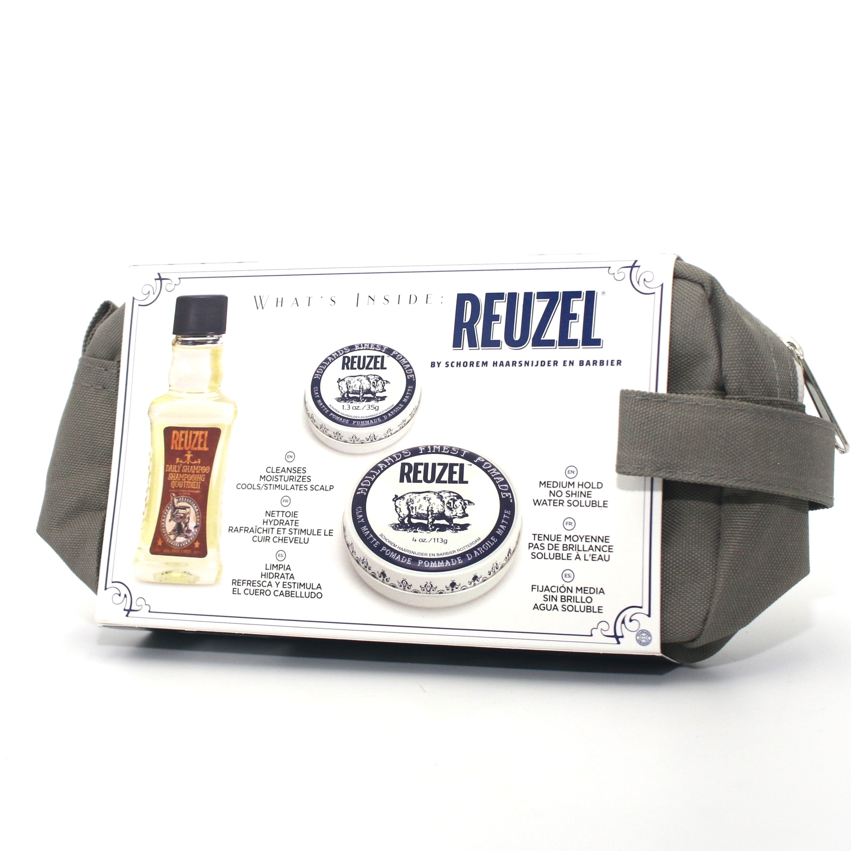 Reuzel Clay Matte Pomade Travel Kit - Overstock Beauty Supply