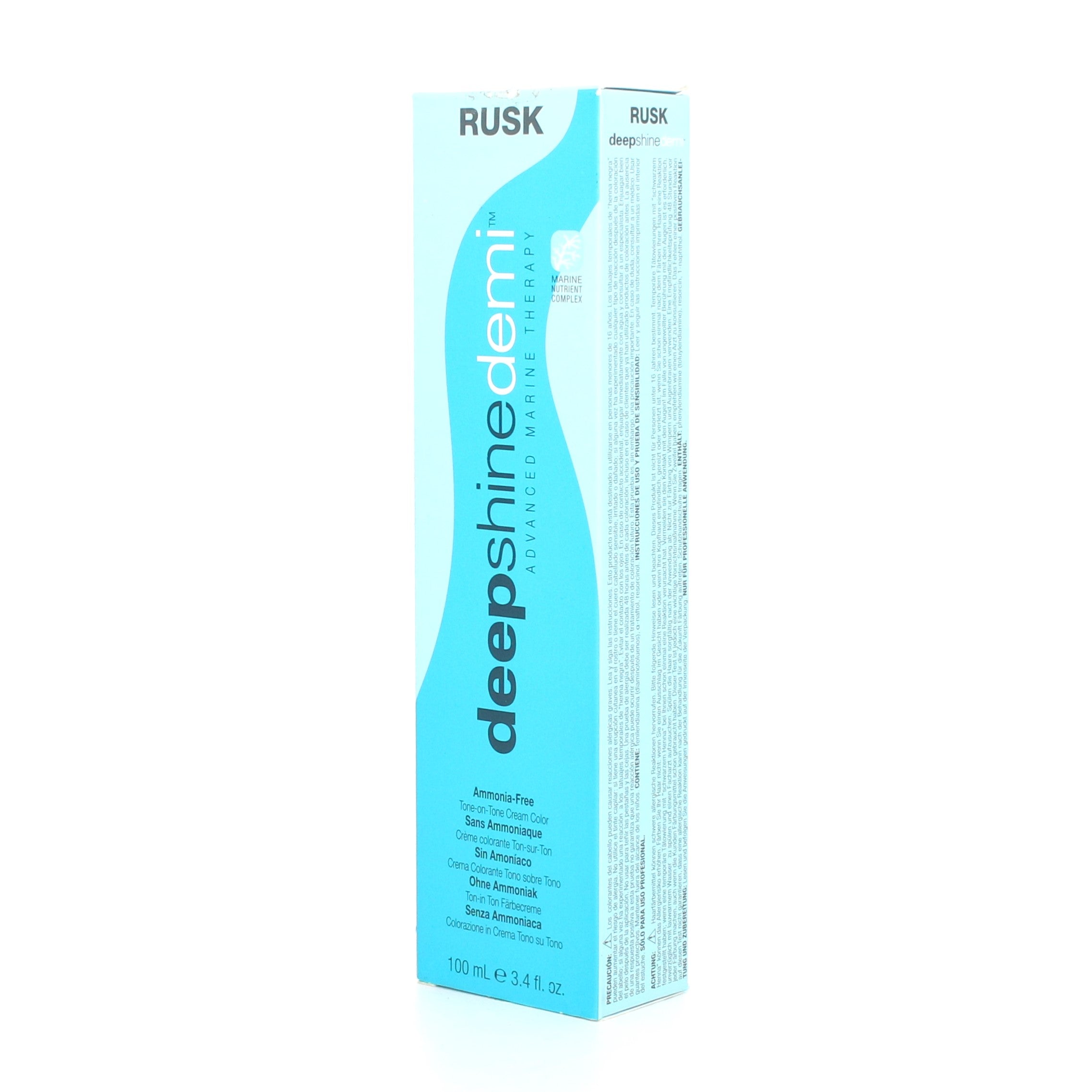 Rusk Deep Shine Demi Permanent Ammonia Free Tone on Tone Cream Color 3.4 oz - Overstock Beauty Supply
