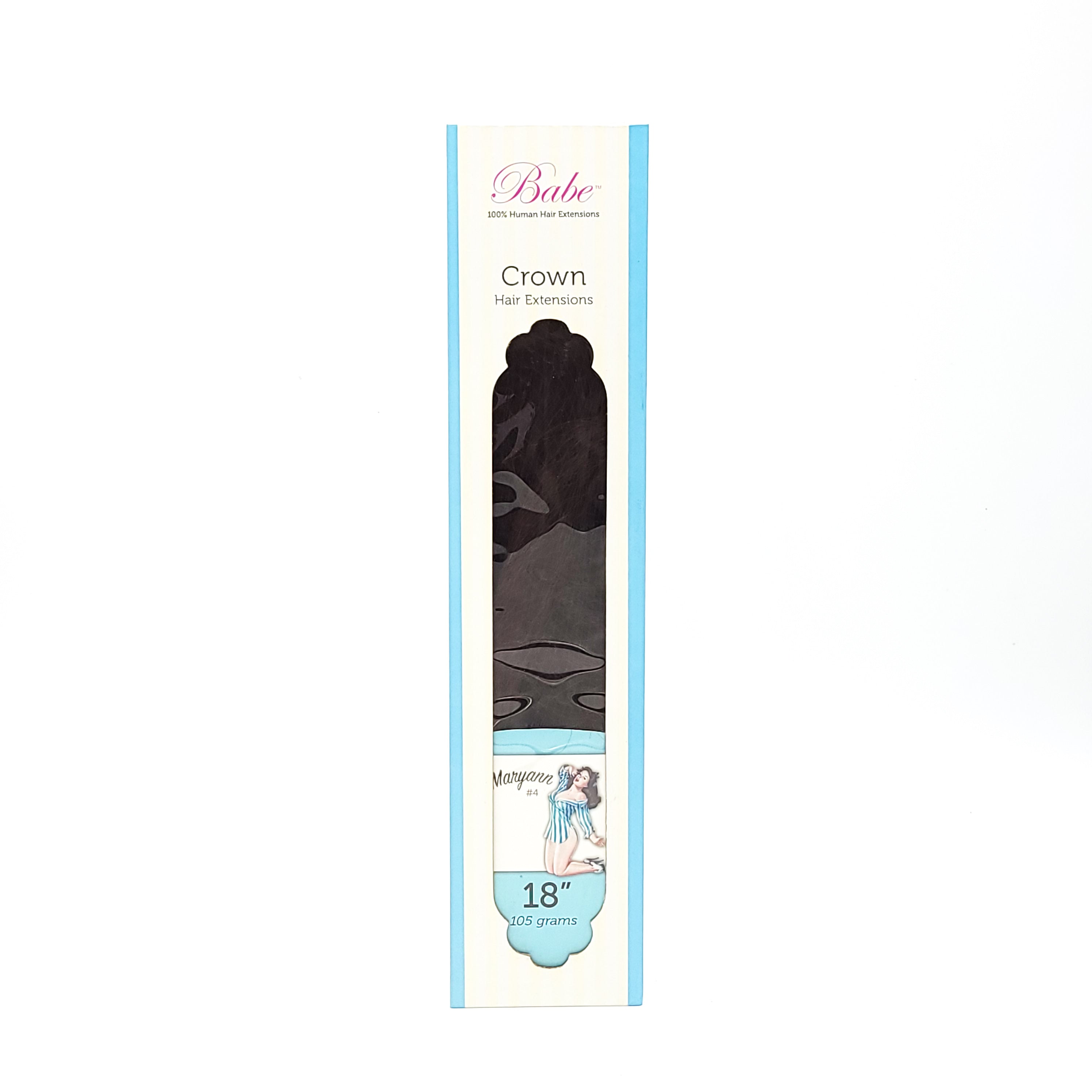 Babe 100% Human Hair Extensions Crown Hair Extensions Maryann #4 18" - Overstock Beauty Supply