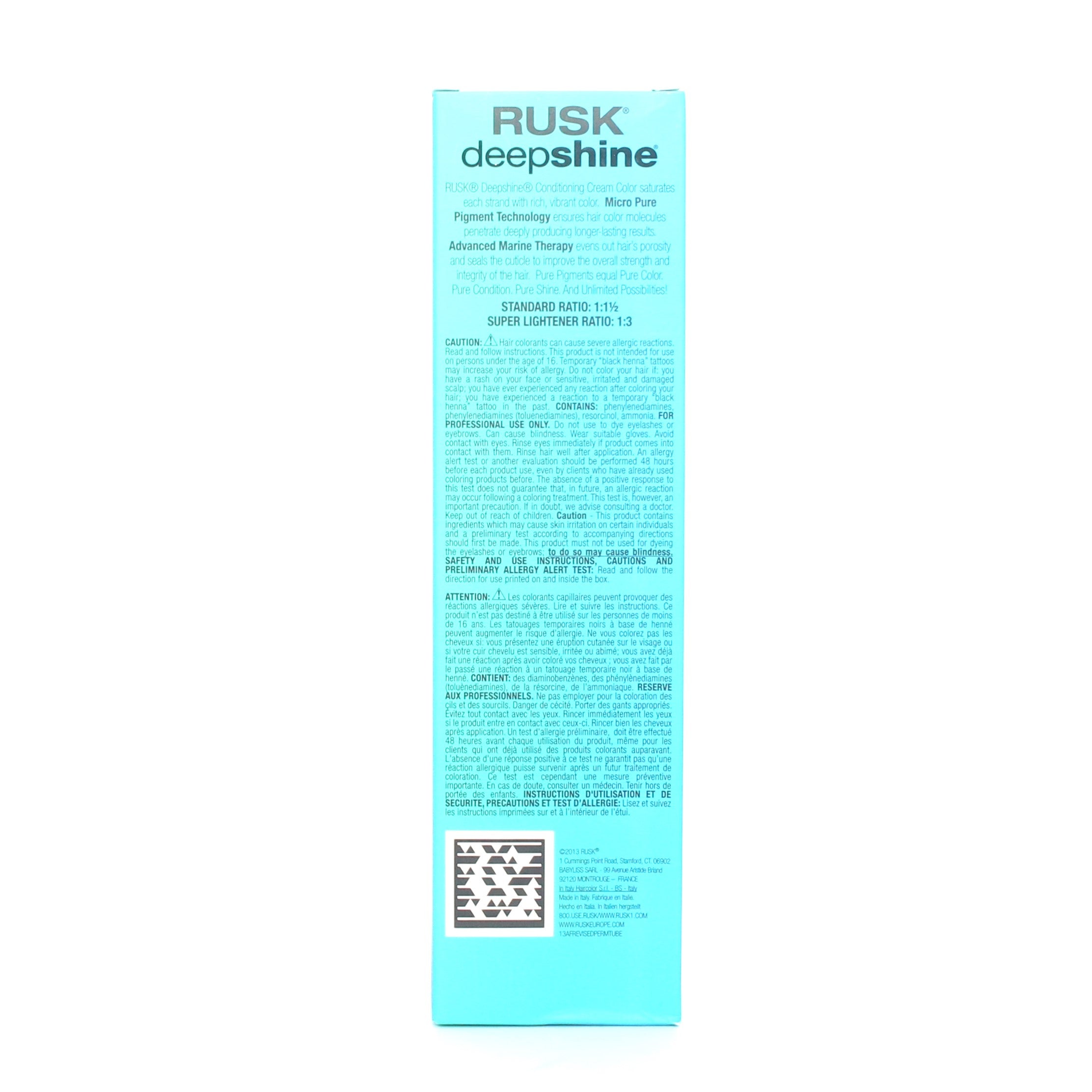 Rusk Deep Shine Permanent Color Pure Pigments Conditioning Cream Color 3.4 oz - Overstock Beauty Supply