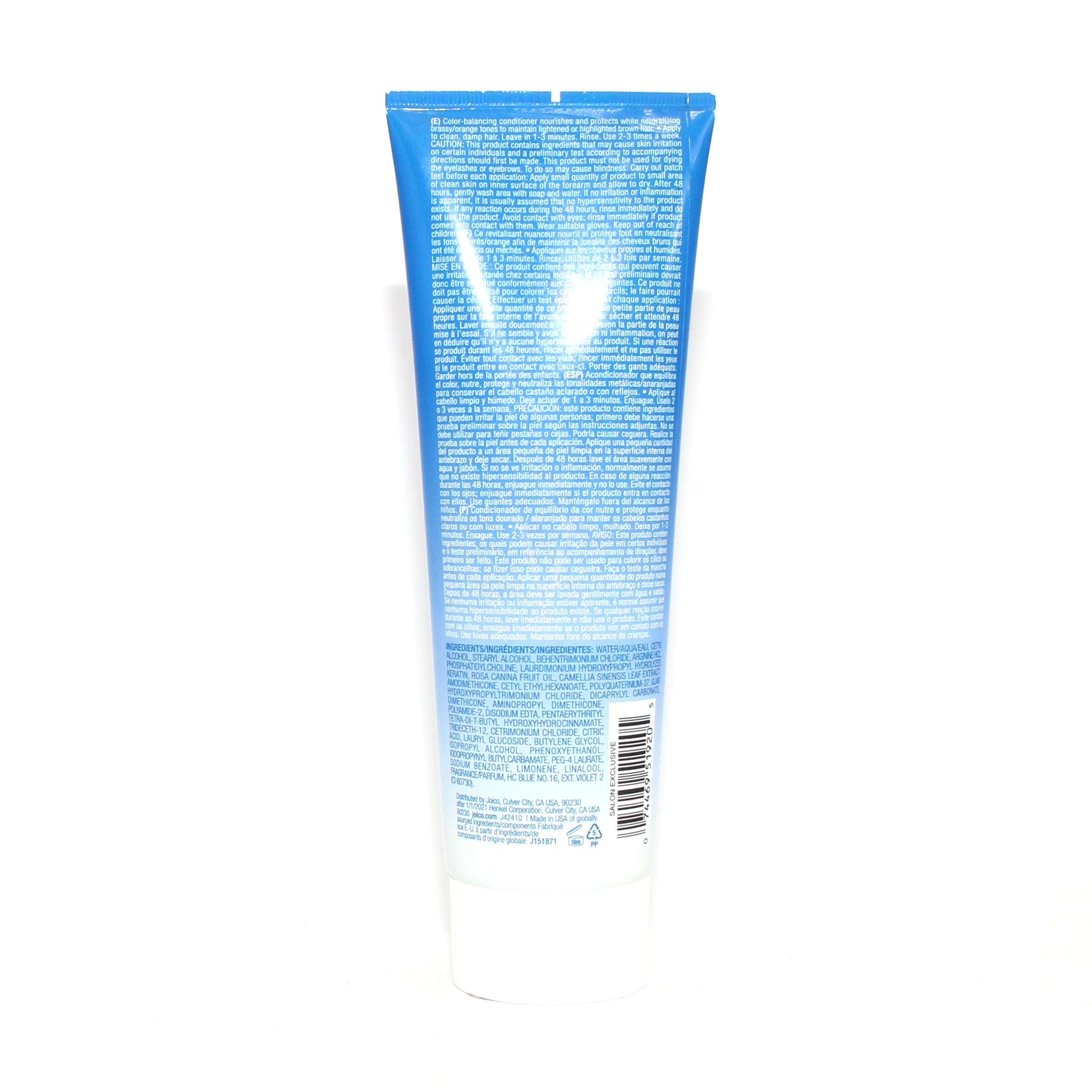 Joico Color Balance Blue Conditioner 8.5 oz (Pack of 2) - Overstock Beauty Supply