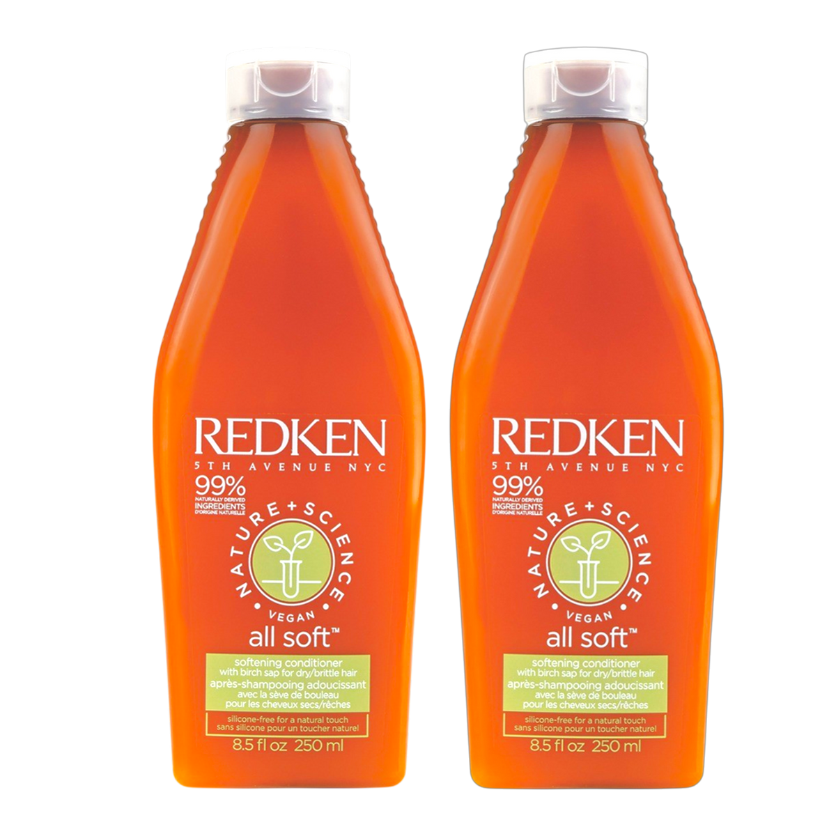 REDKEN Nature Science All Soft Softening Conditioner 8.5 oz (Pack of 2)