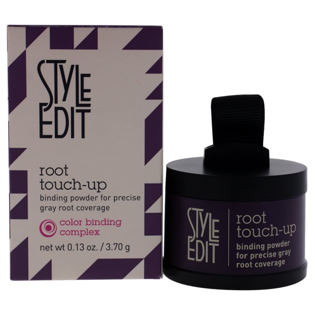 Black Root Touch Up Powder by Style Edit | Root Cover Up Hair Color for Gray Hair Coverage | Root Concealer for Black Hair | Mineral Infused Binding Hairline Powder (B0779D8FTZ)