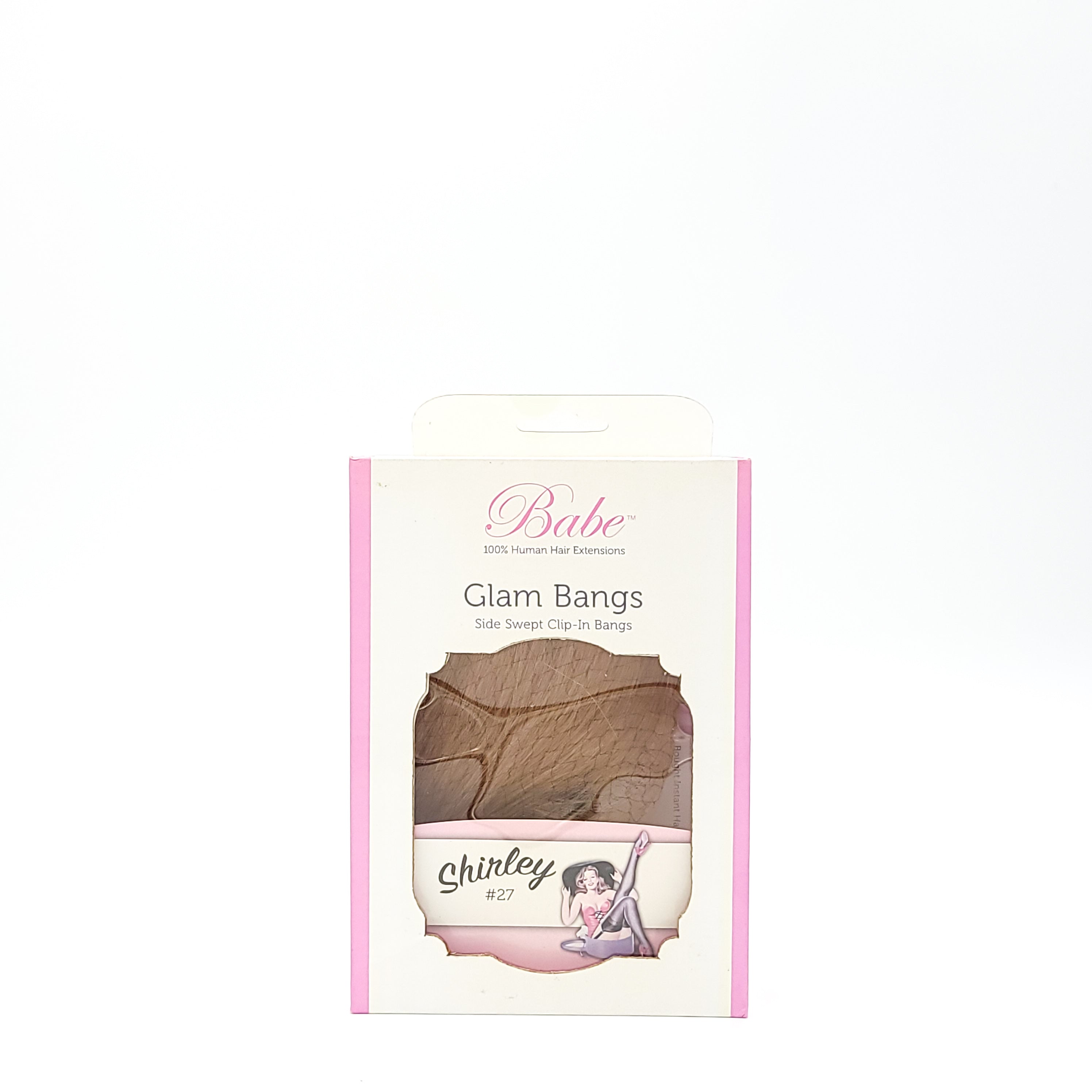 Babe 100% Human Hair Extensions Glam Bangs Side Swept Clip In Bangs Shirley #27 - Overstock Beauty Supply