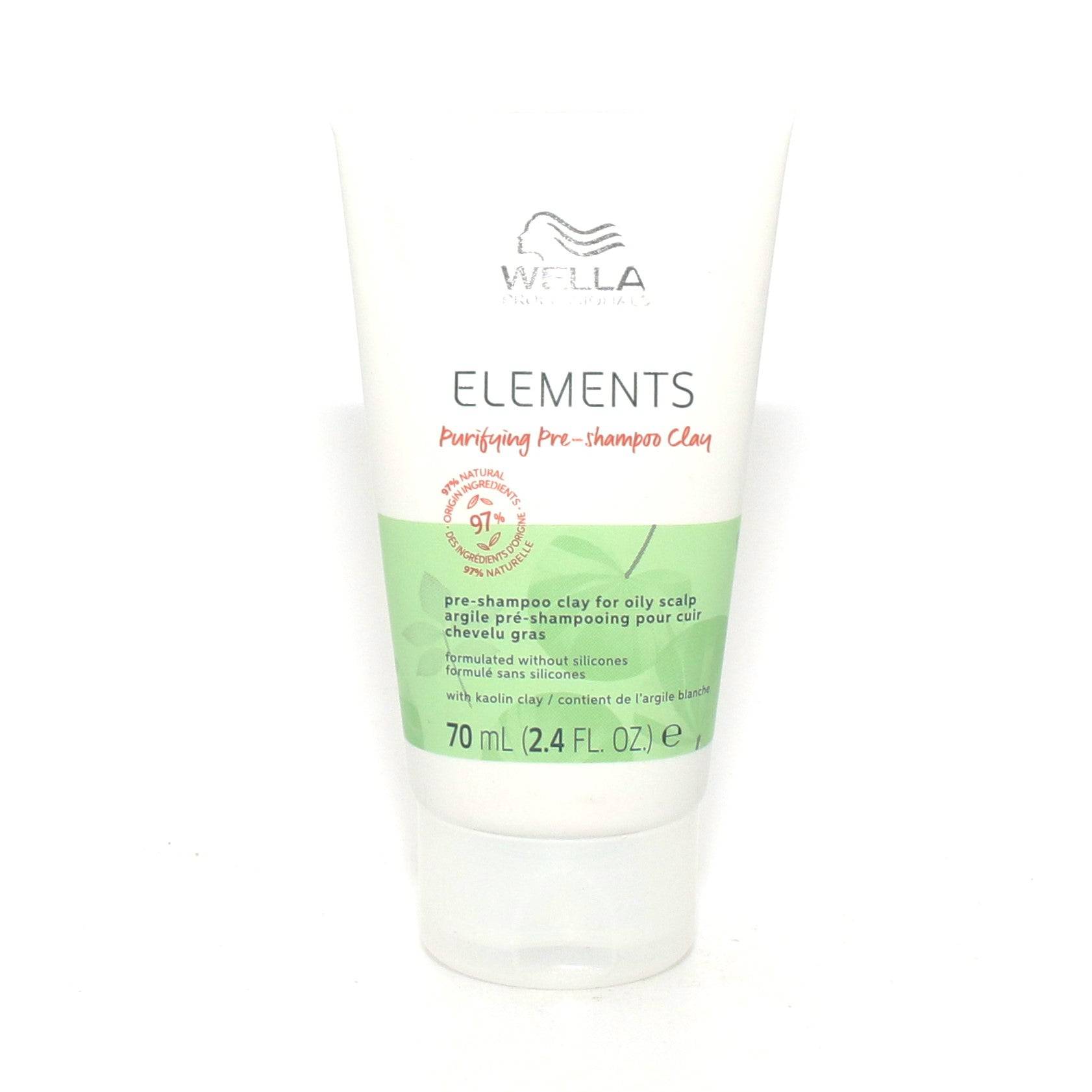 Wella Elements Purifying Pre Shampoo Clay for Oily Scalp 2.4 oz (Pack of 2) - Overstock Beauty Supply
