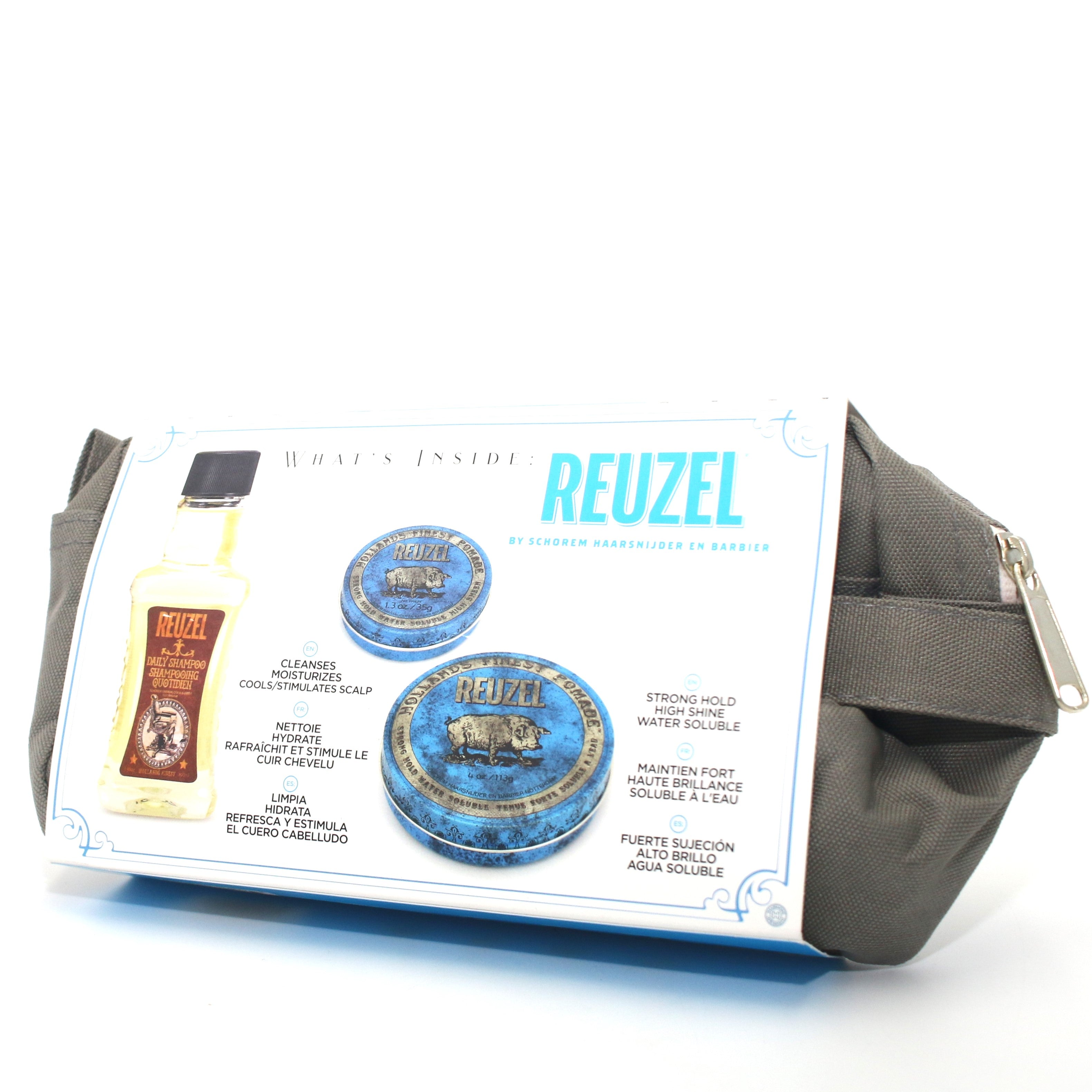 Reuzel Blue Pomade Travel Kit - Overstock Beauty Supply