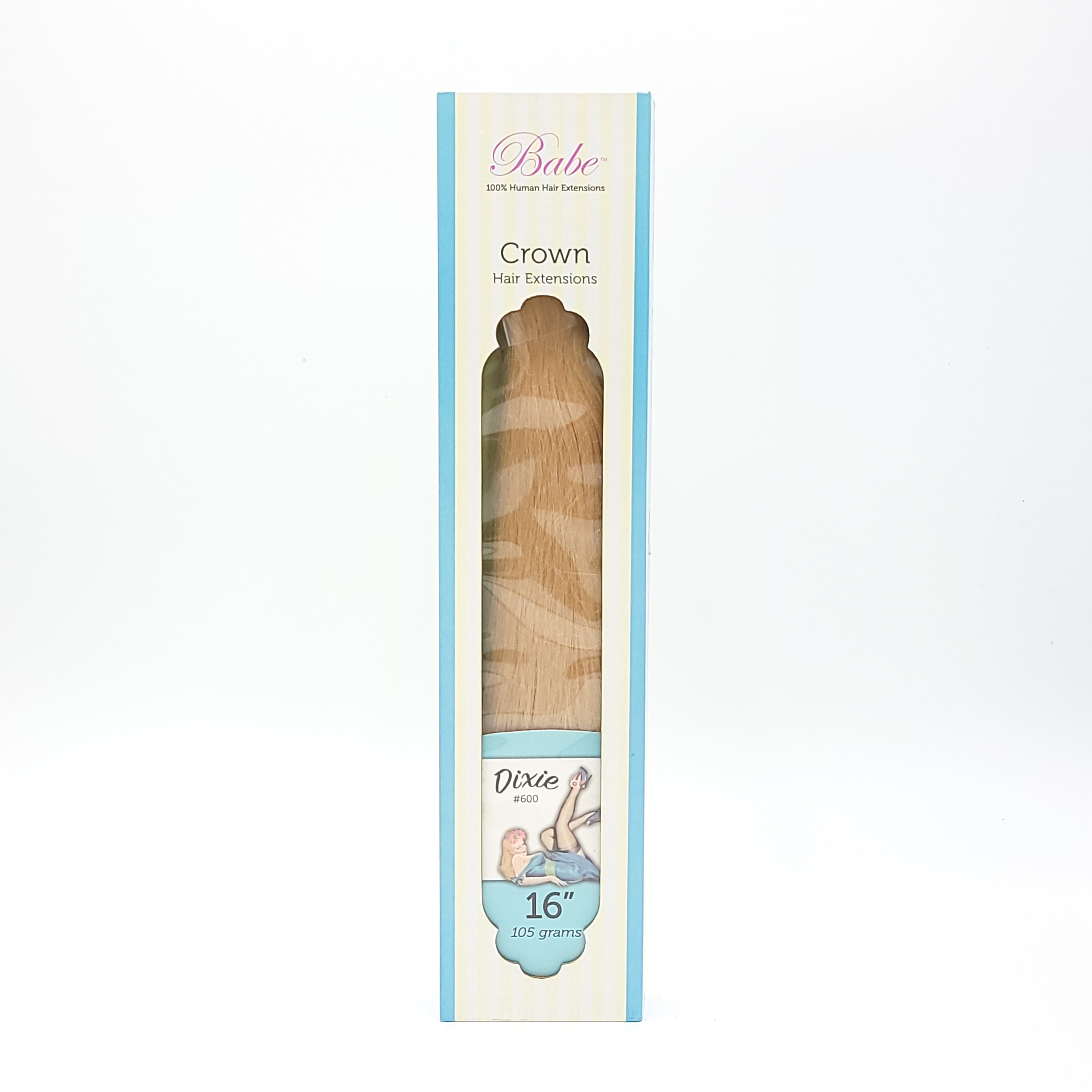 Babe 100% Human Hair Extensions Crown Hair Extensions Dixie #600 16" - Overstock Beauty Supply