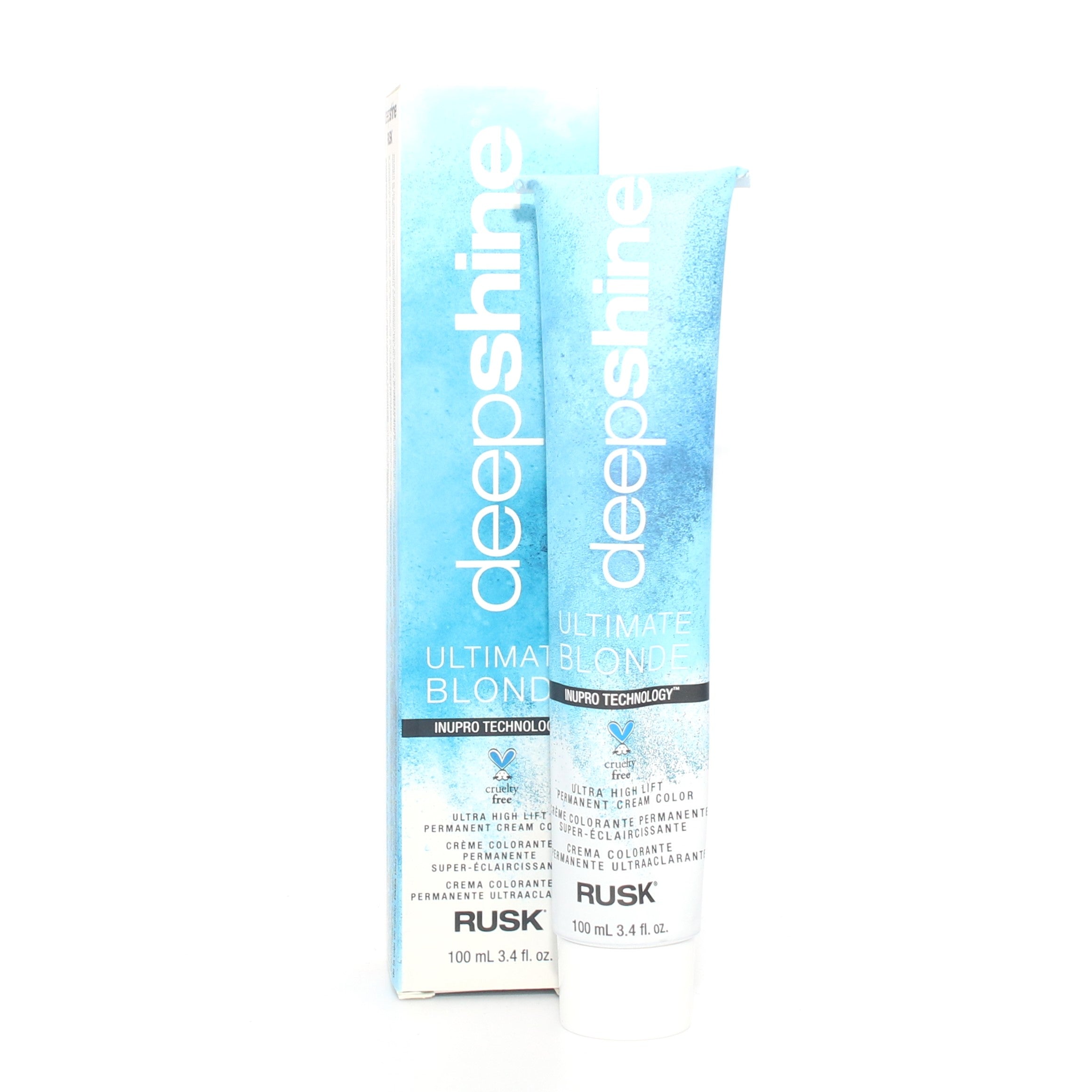 Rusk Deep Shine Ultimate Blonde Ultra Hight Lift Permanent Cream Color 3.4 oz - Overstock Beauty Supply