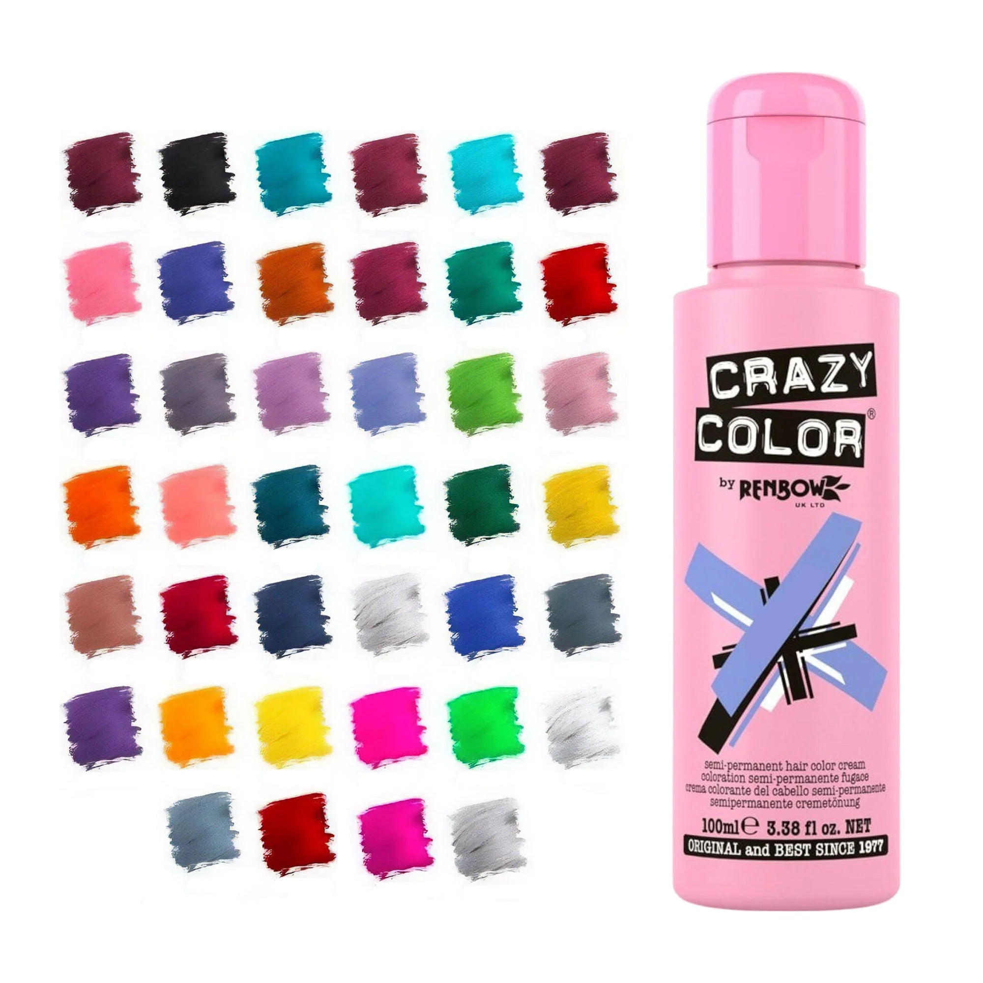 Crazy Color Semi Permanent Hair Color Cream 5.07 oz