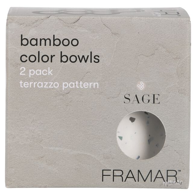 Framar Bamboo Color Bowls 2 Pack