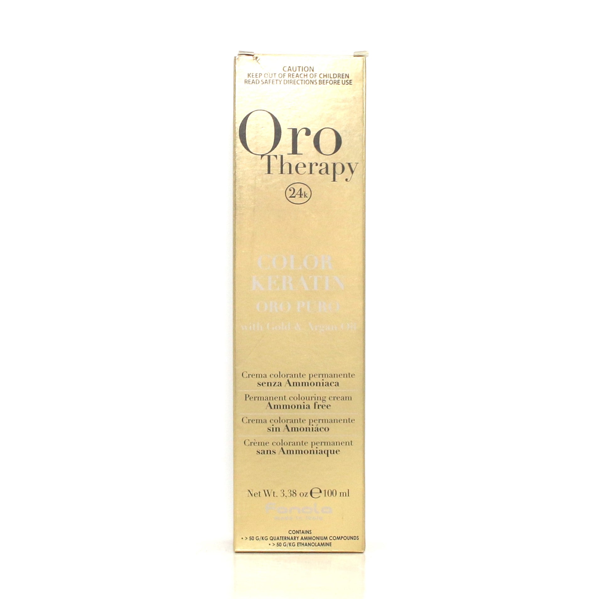 Fanola Oro Therapy Color Keratin Oro Pura with Gold & Argan Oil 3.38 oz - Overstock Beauty Supply