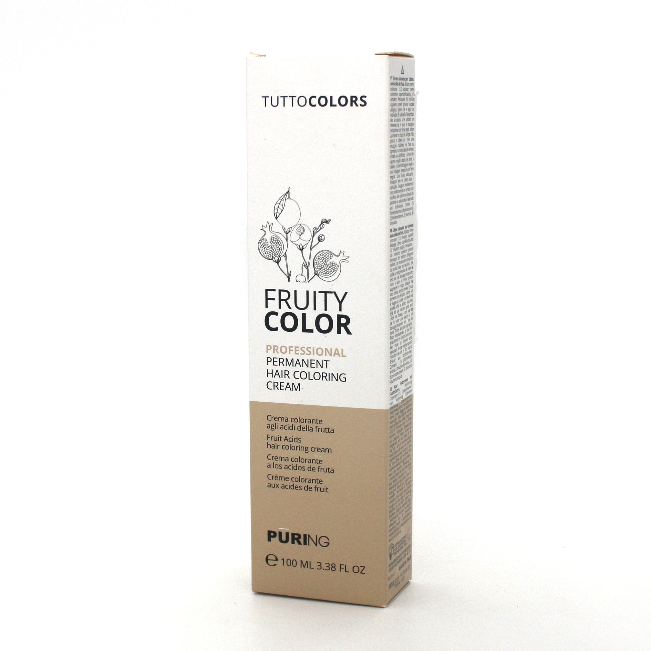 Puring Tutto Colors Fruity Color Permanent Hair Coloring Cream 3.38 oz - Overstock Beauty Supply