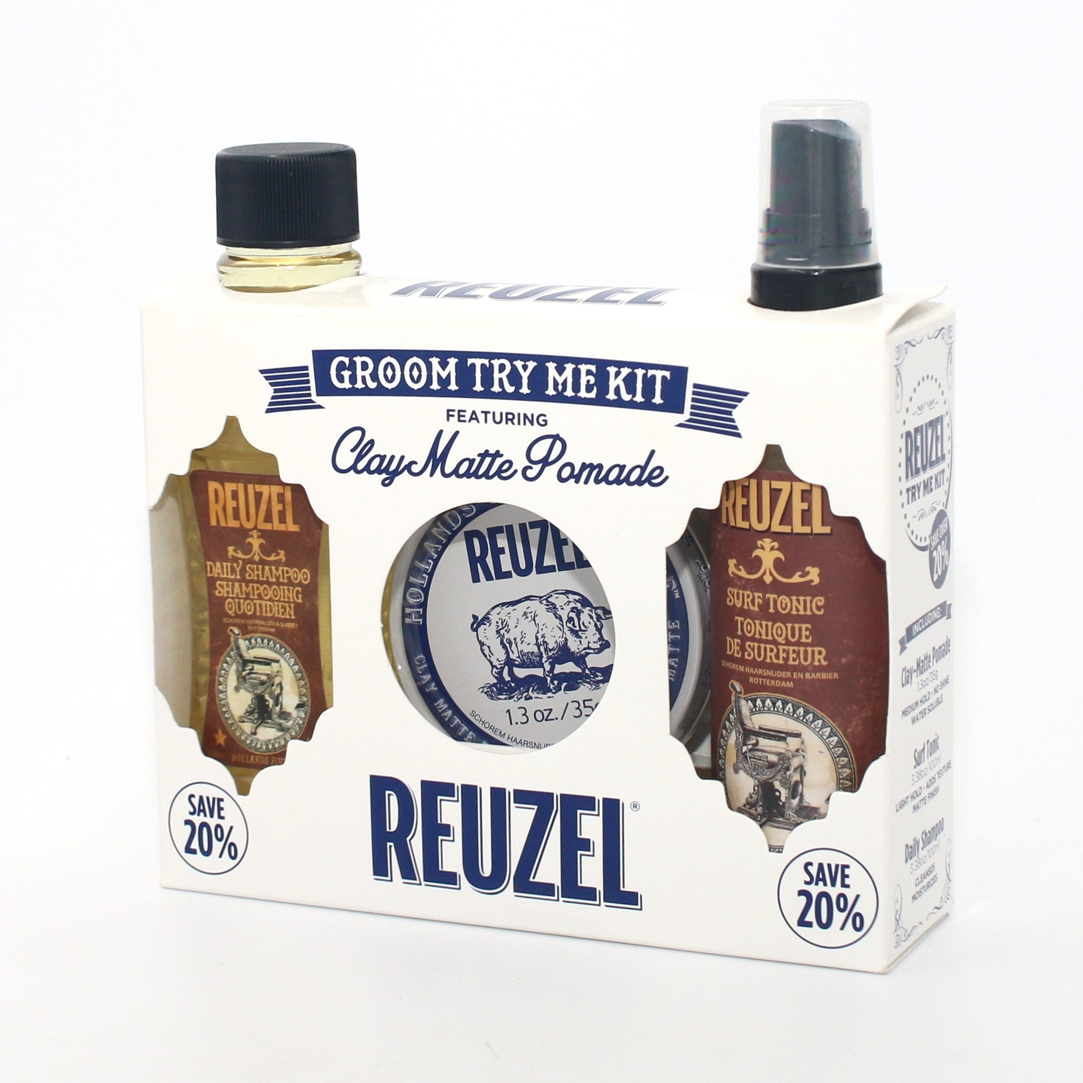 Reuzel Clay Matte Pomade Try Me Kit - Overstock Beauty Supply