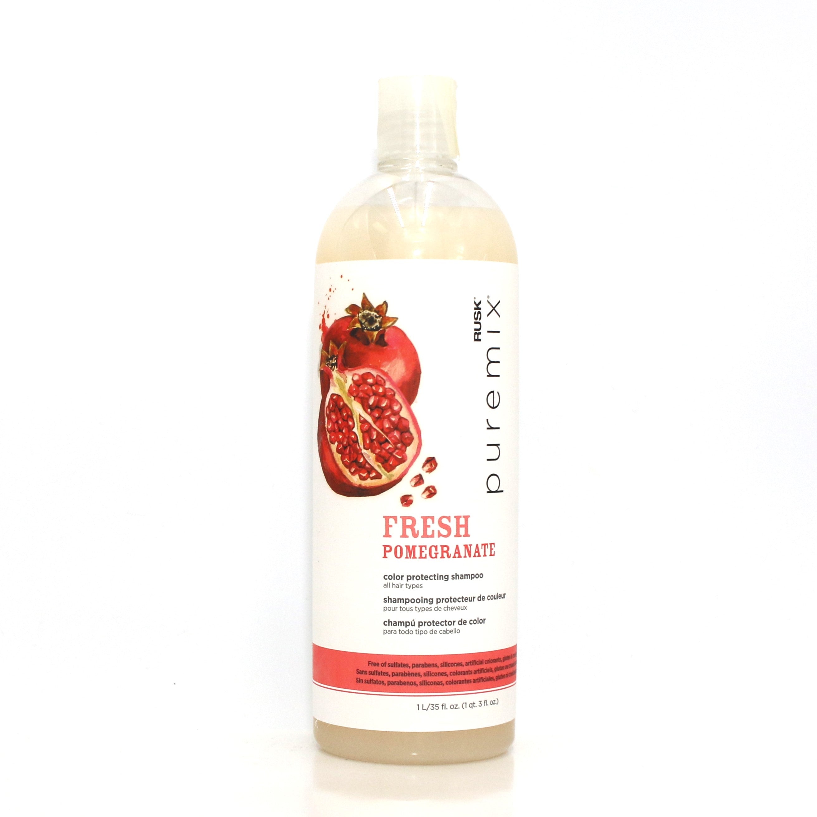 RUSK Puremix Fresh Pomegranate Color Protecting Shampoo 35 oz - Overstock Beauty Supply