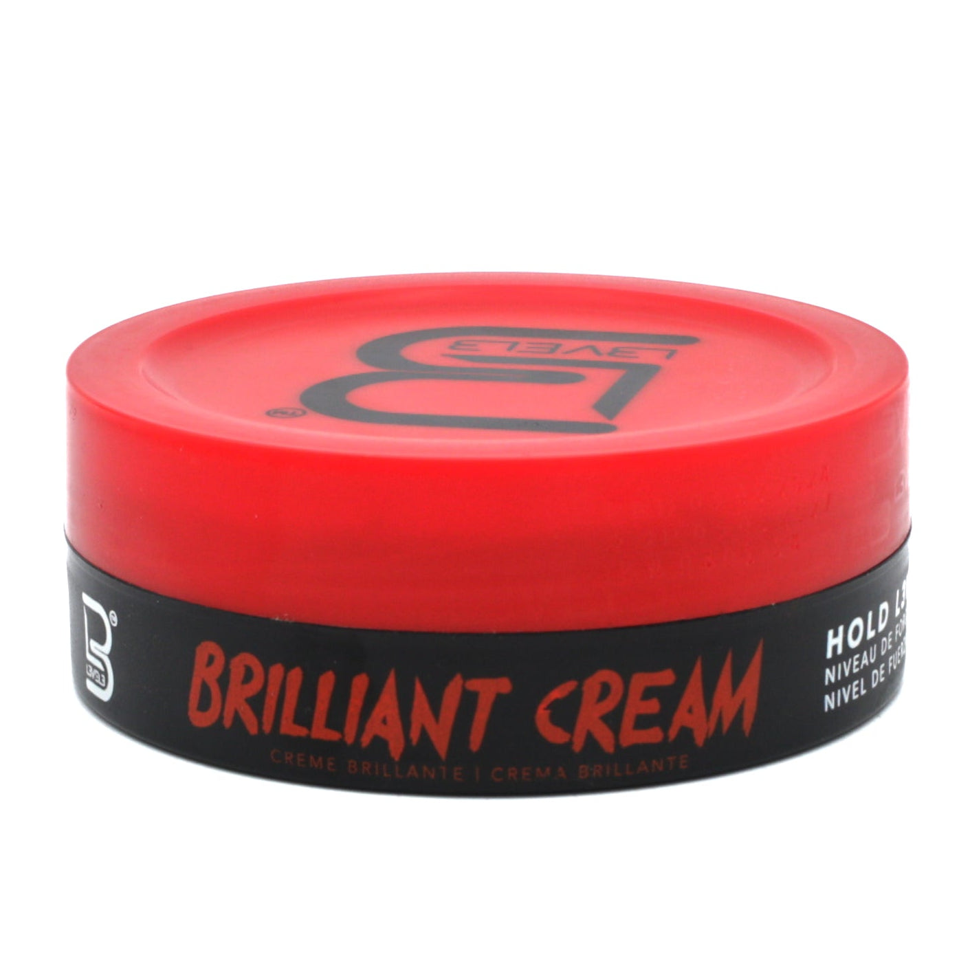 L3VEL3 Brilliant Cream Hold Level 1 Flake-Free Formula Medium Shine 5.07 oz | Light Hold Styling Cream
