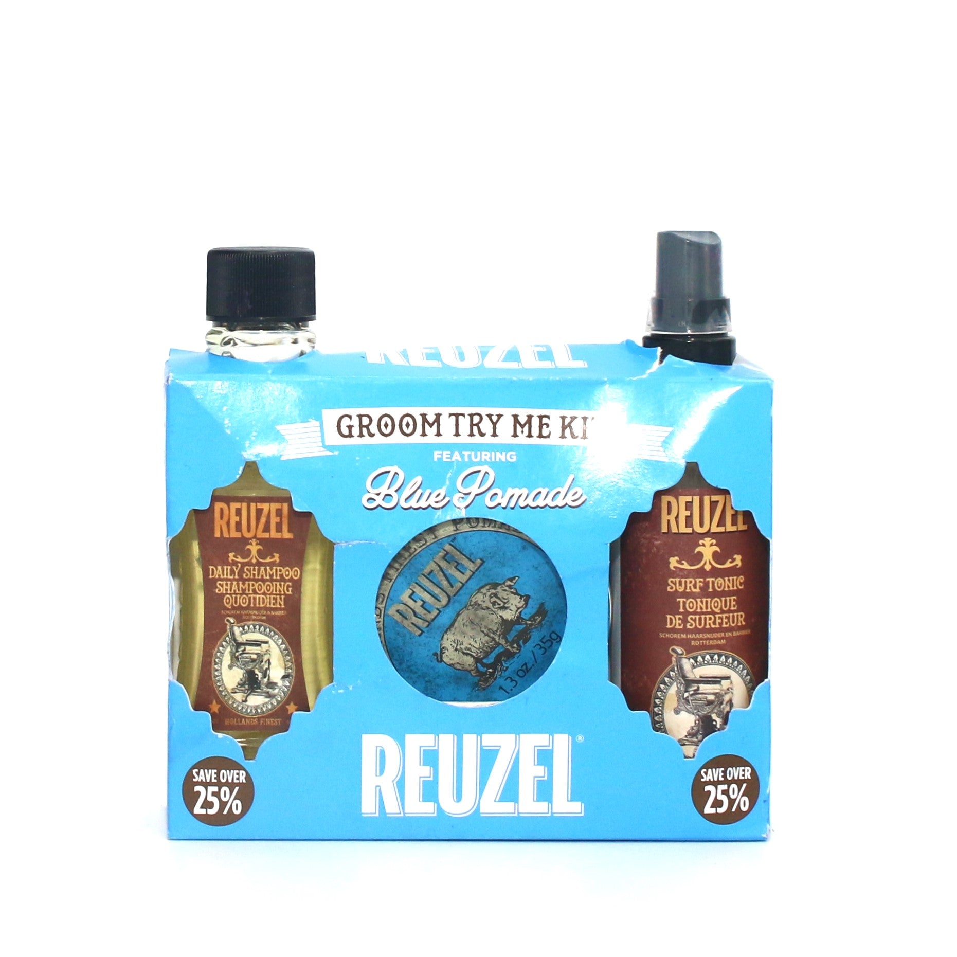 Reuzel Blue Pomade Try Me Kit - Overstock Beauty Supply