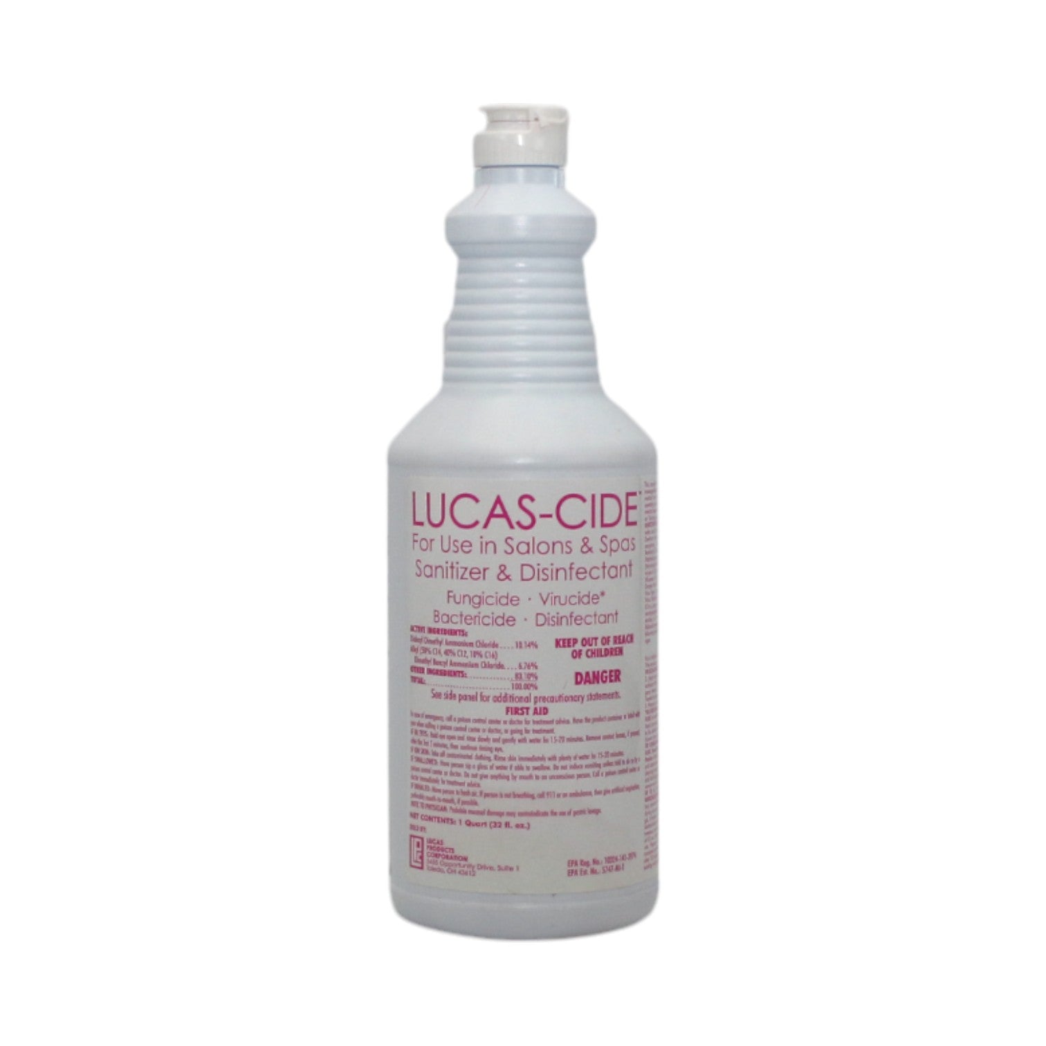 Lucas-Cide Sanitizer & Disinfectant 32 oz - Overstock Beauty Supply