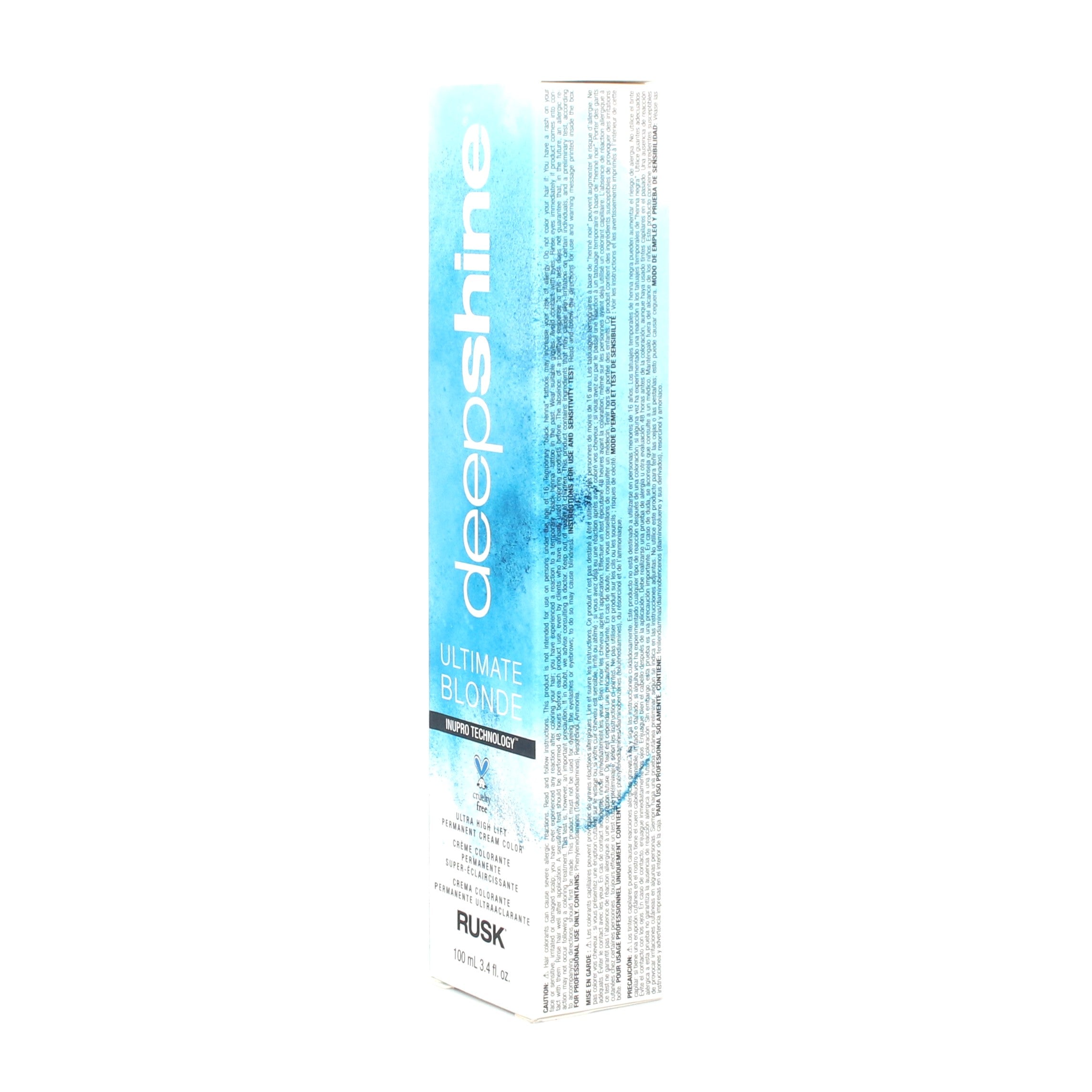 Rusk Deep Shine Ultimate Blonde Ultra Hight Lift Permanent Cream Color 3.4 oz - Overstock Beauty Supply