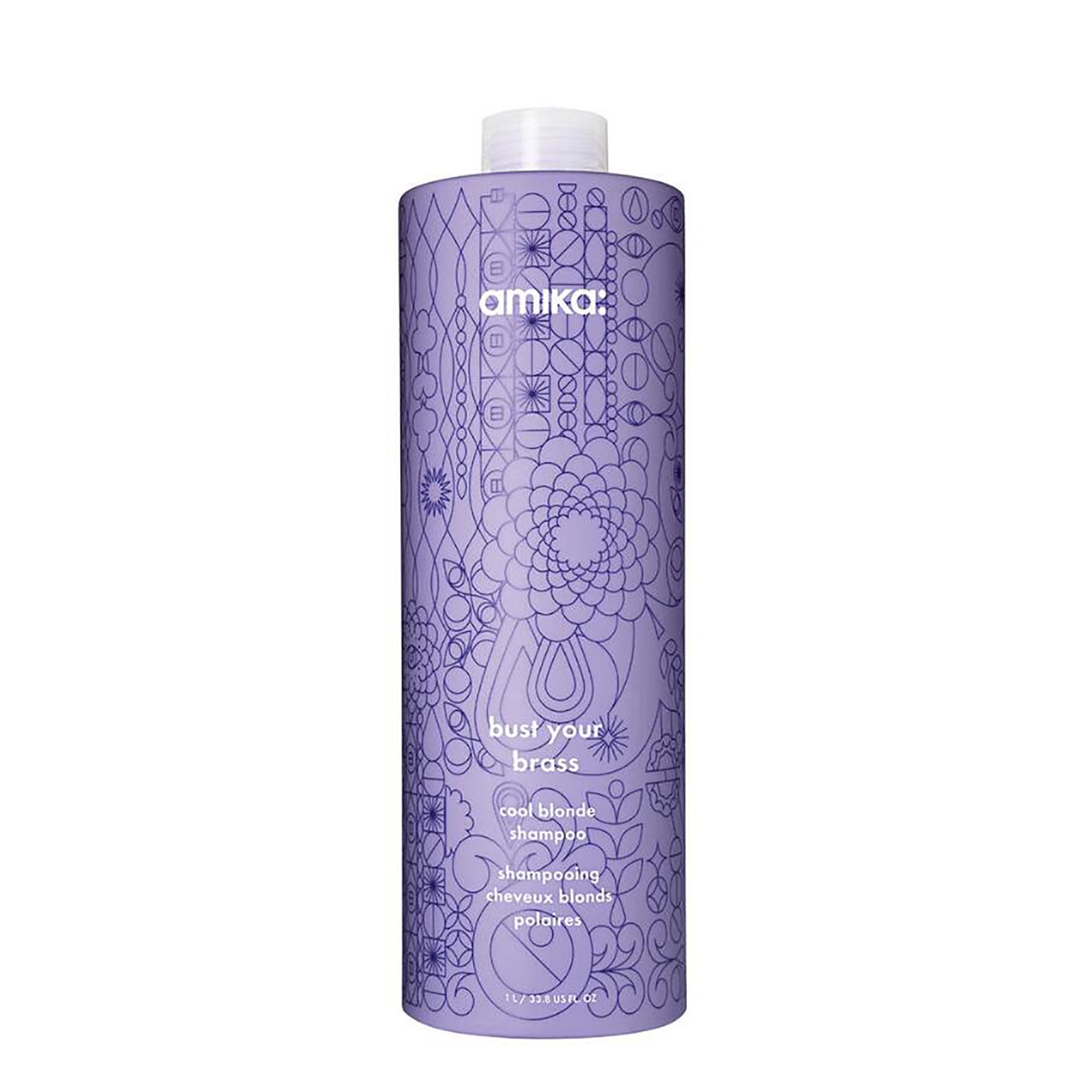Amika Bust Your Brass Cool Blonde Shampoo 33.8 oz
