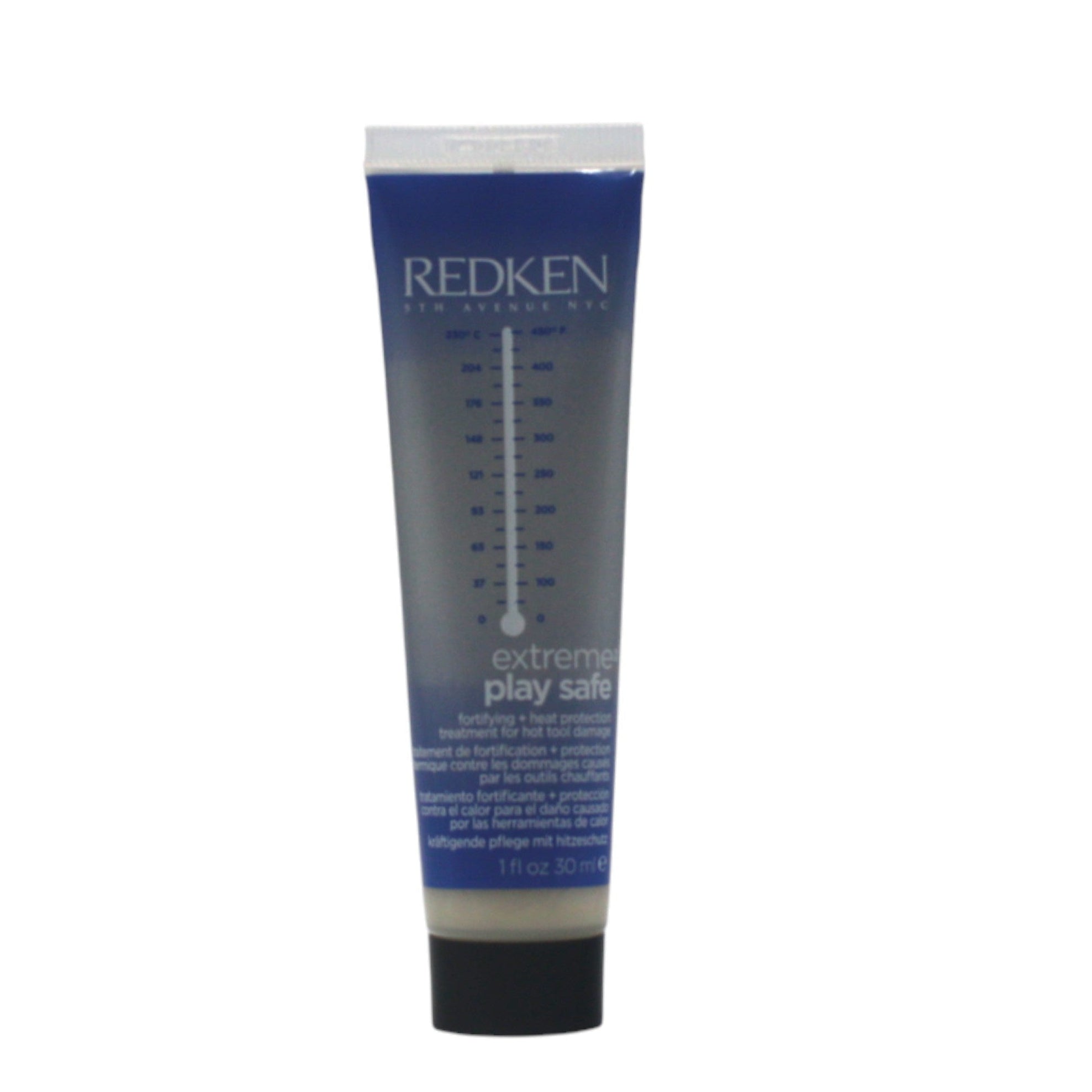 Redken tube of extreme play safe product on a white background