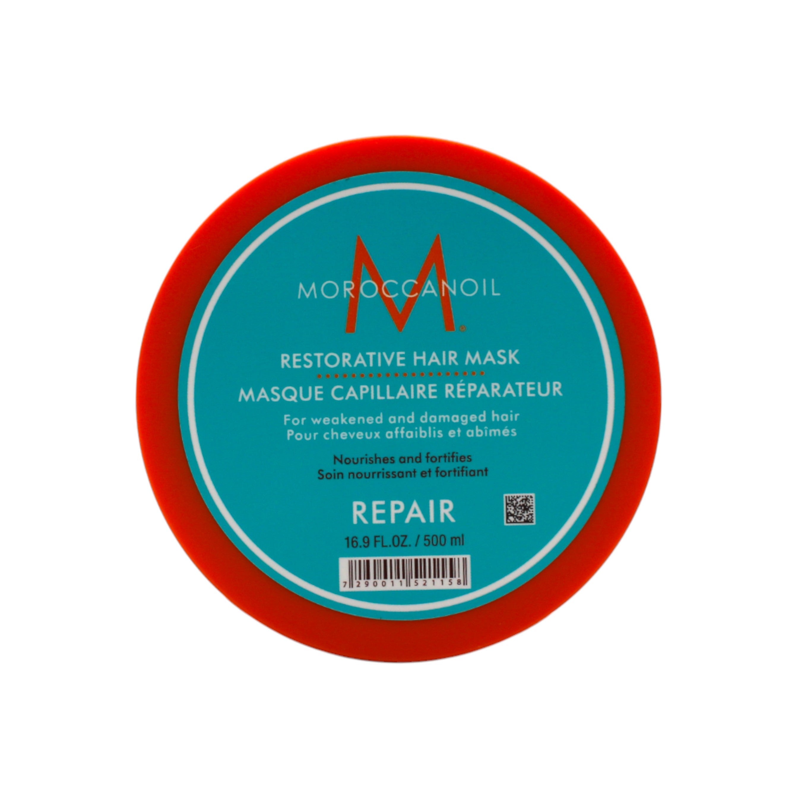Moroccanoil Restorative Hair Mask container on a white background