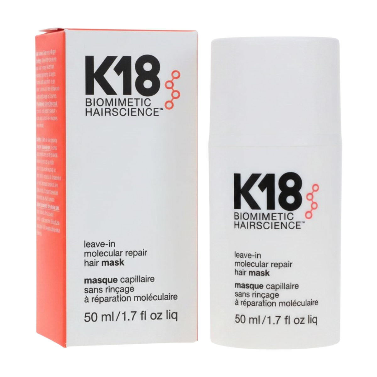 K18 Biomimetic Hairscience Leave In Molecular Repair Hair Mask 1.7 oz