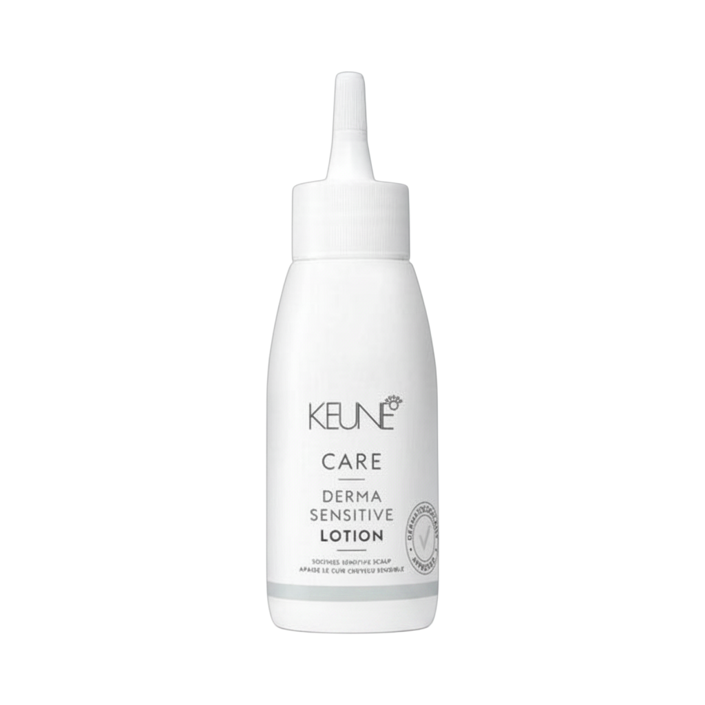 Keune Care Derma Sensitive lotion bottle on a white background