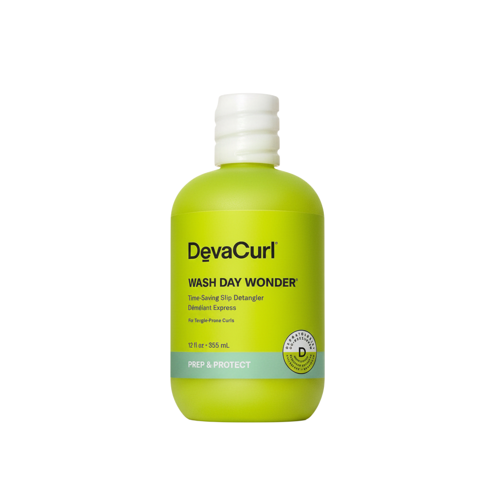 Devacurl Wash Day Wonder bottle on a white background