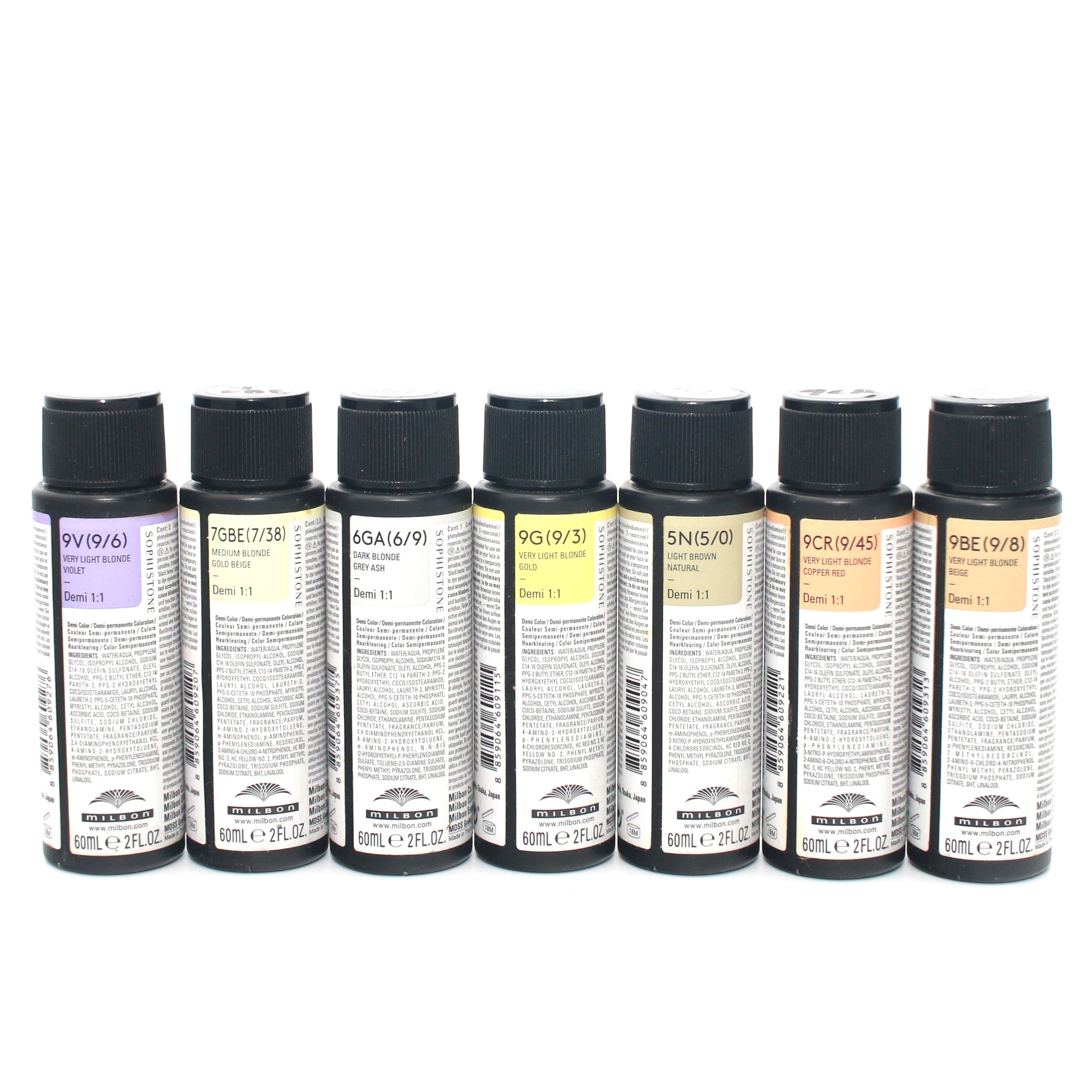 Milbon Sophistone Demi Permanent Color Bottles 2 oz (Choose Your Color) - Overstock Beauty Supply