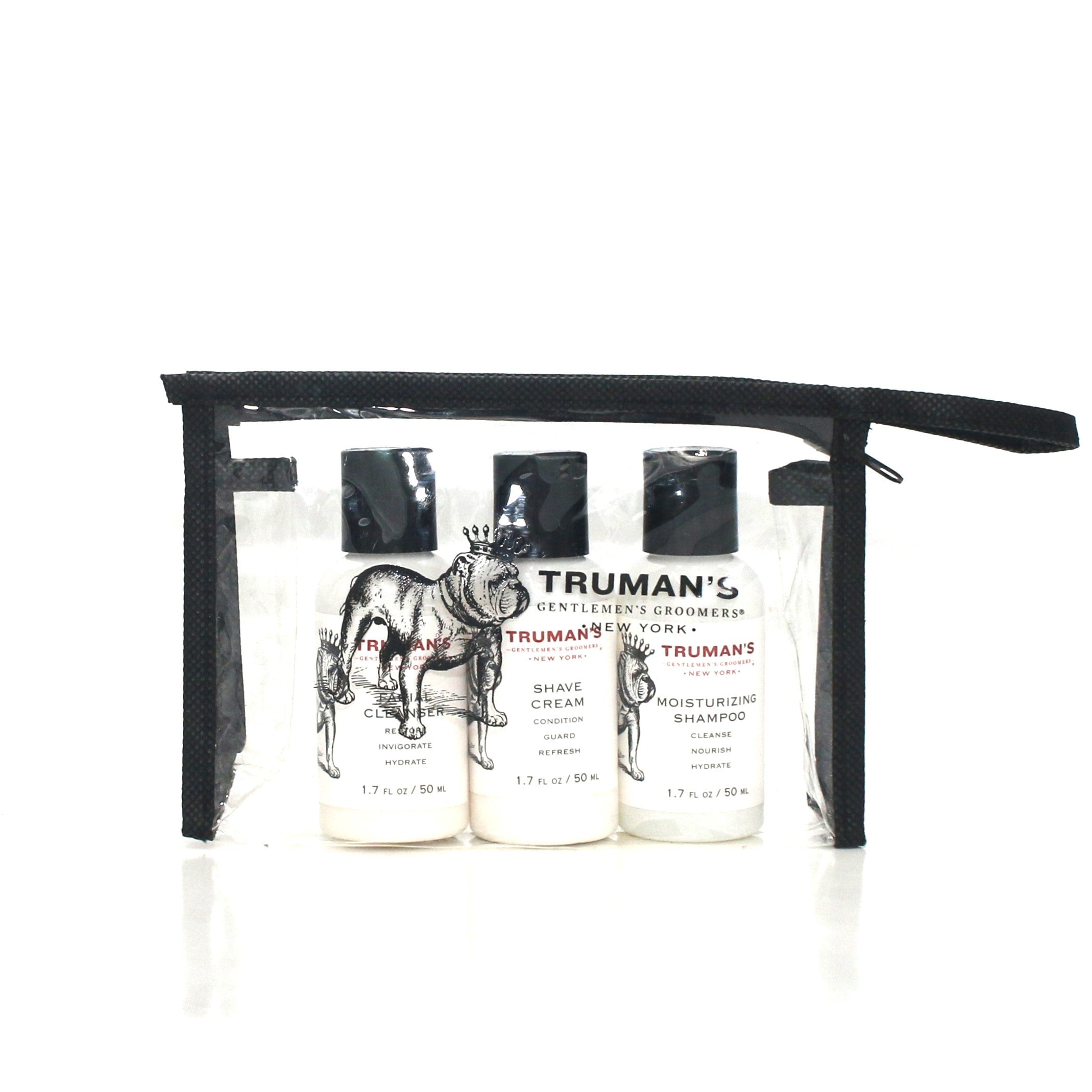 TRUMAN'S Moisturizing Shampoo Shave Cream Facial Cleanser Travel Set 1.7 oz - Overstock Beauty Supply