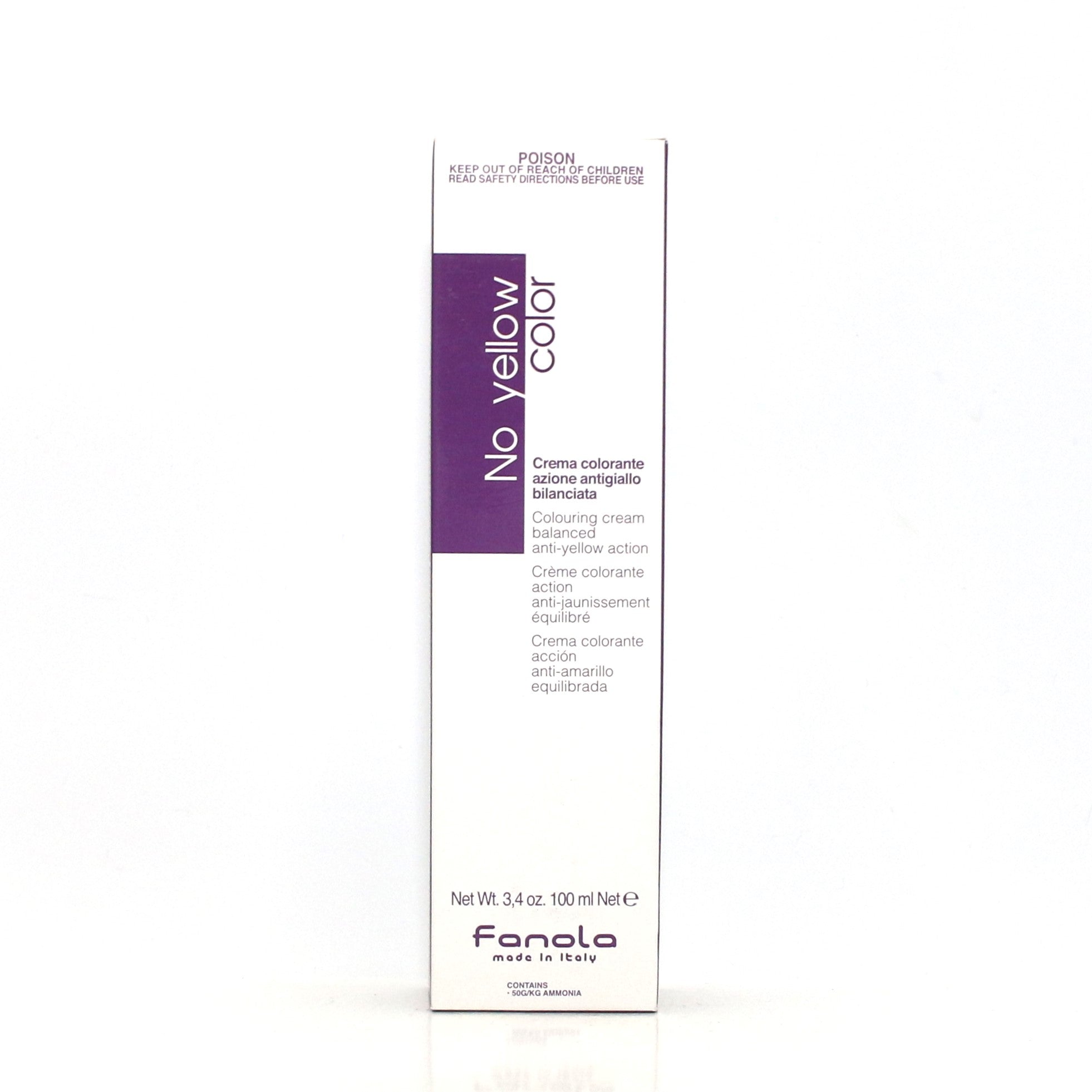 FANOLA No Yellow Colouring Cream Balanced Anti-Yellow Action 3,4 oz - Overstock Beauty Supply