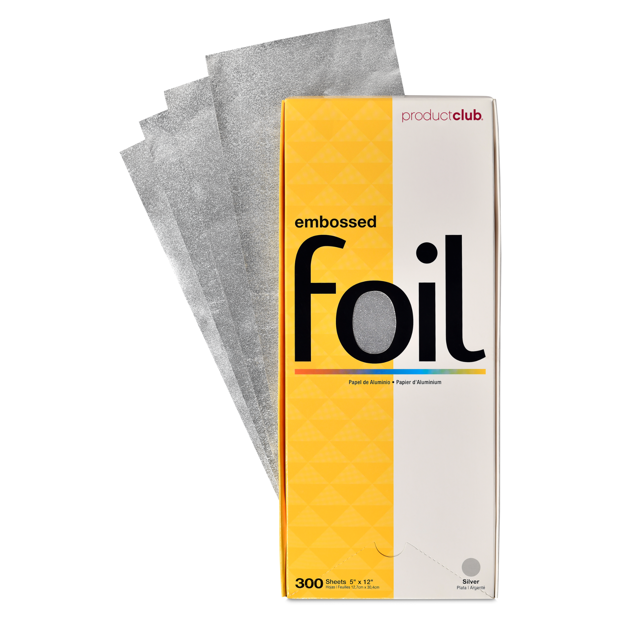 Embossed Silver Hair Coloring Foil 5x12