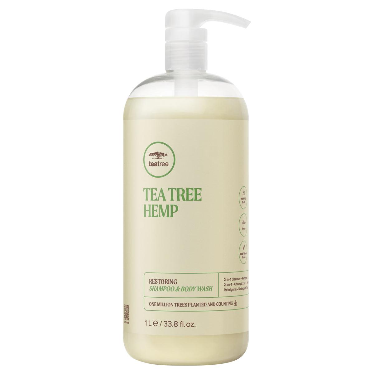 Paul Mitchell Tea Tree Hemp Restoring Shampoo Body Wash 10.14 oz