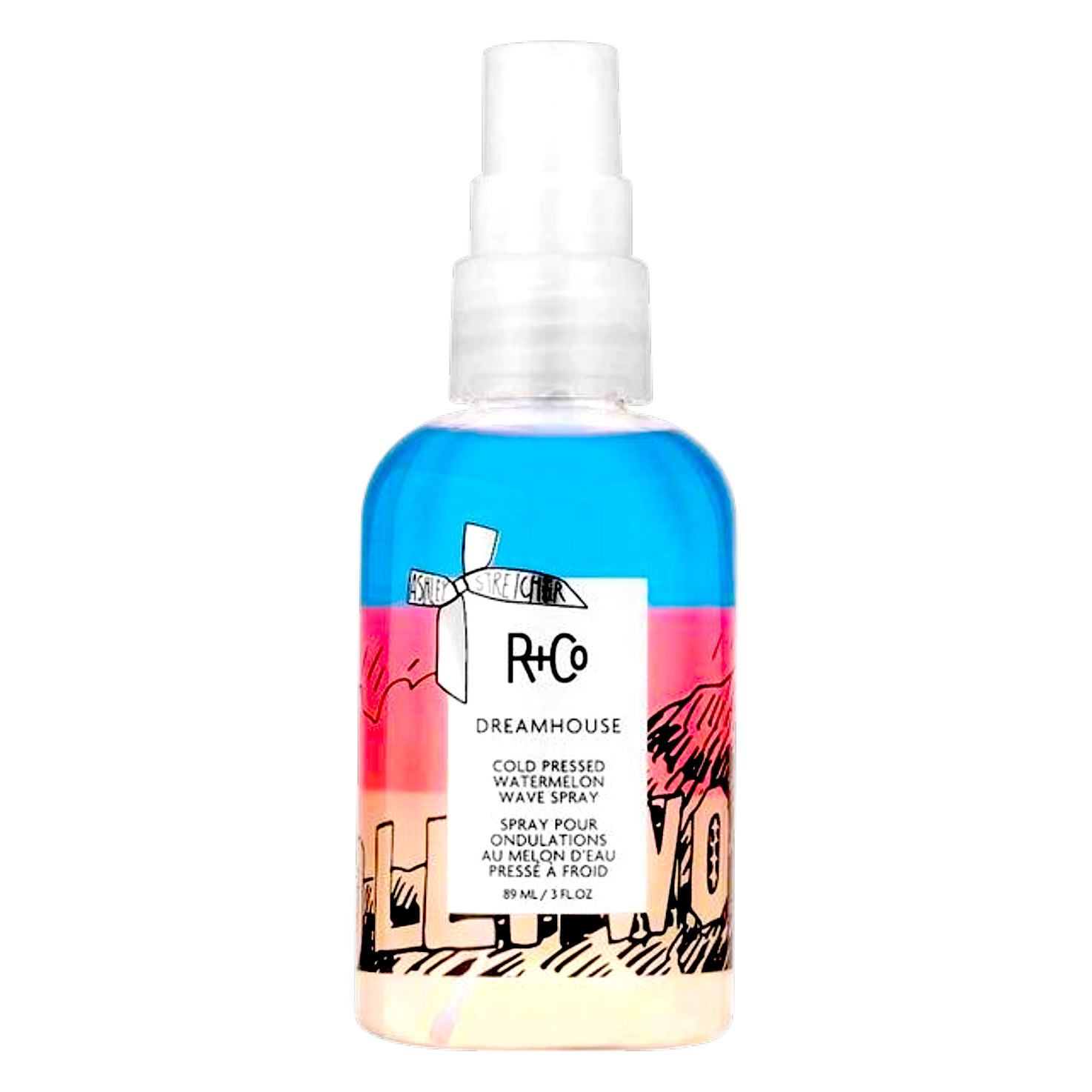 R+Co Dreamhouse Cold Pressed Watermelon Wave Spray Purple 3 oz