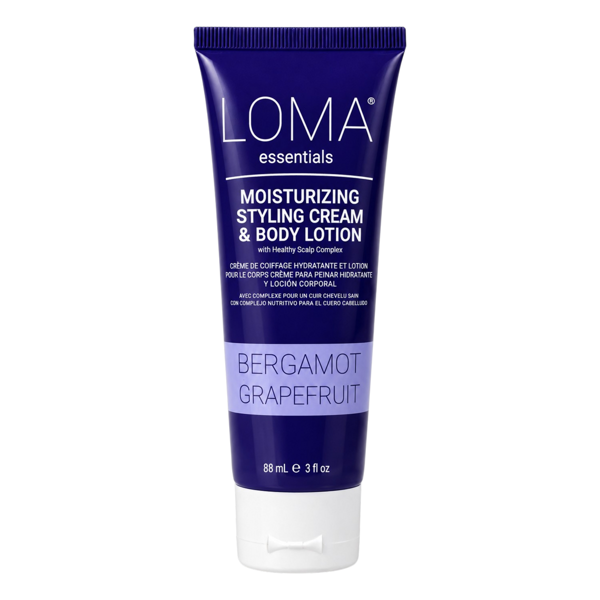 LOMA Essentials Moisturizing Styling Cream & Body Lotion Bergamot Grapefruit 3 oz