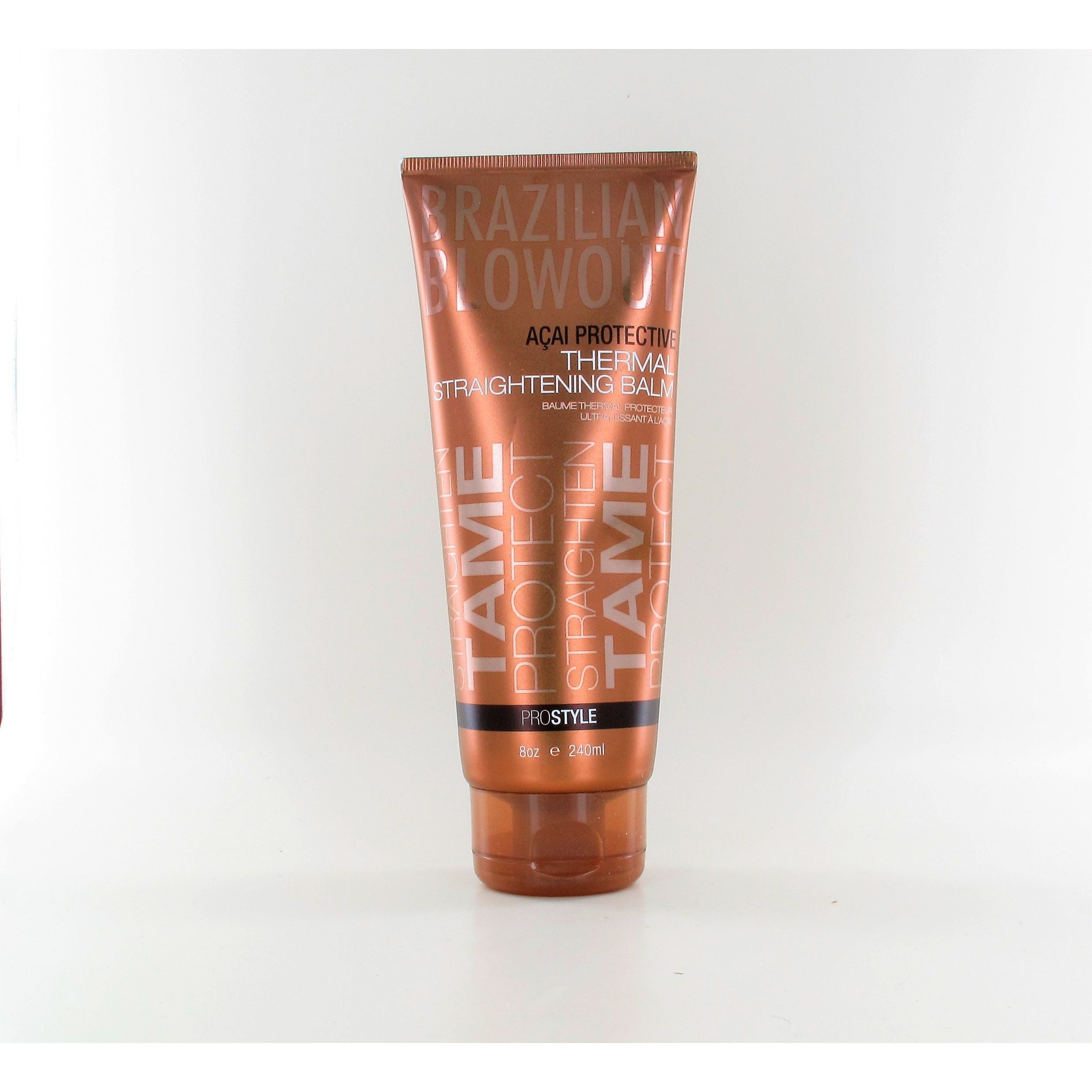BRAZILIAN BLOWOUT - Acai Thermal Straightening Balm 8 oz - Overstock Beauty Supply